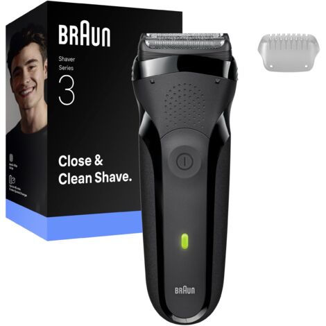 Rasoir électrique - BRAUN - Série 3 300s - 30 min - Noir