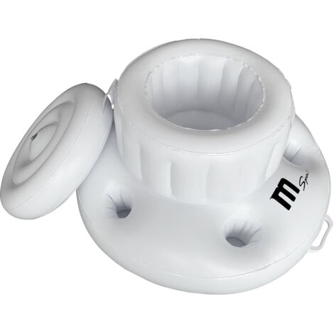 MSpa Bar Flottant Gonflable Ice Box 6 Porte-Gobelets pour Spa et Piscine (1/4)