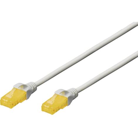 Digitus DK-1613-A-050 RJ45 Câble réseau, câble patch CAT 6a U/UTP 5.00 m gris sans halogène, torsadé par paire 1 pc(s) S134541 (1/4)