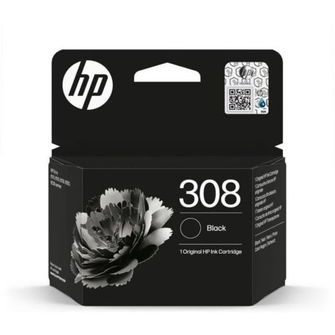 Cartouche d'encre HP 308 authentique noir (7FP21UE) pour HP Envy 6110, 6120, 6130, 6520, 6530