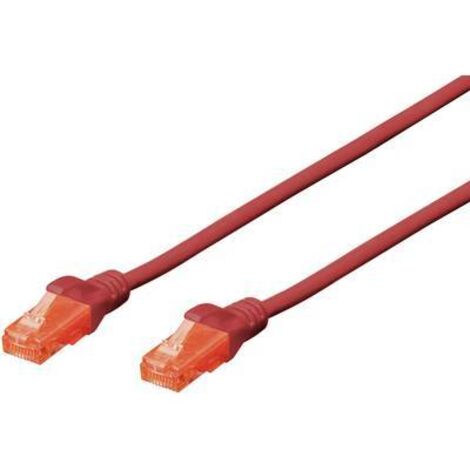 Digitus DK-1612-020/R RJ45 Câble réseau, câble patch CAT 6 U/UTP 2.00 m rouge torsadé par paire 1 pc(s) S133341 (1/2)