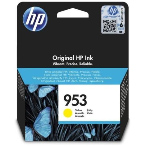 HP 953 Cartouche d'encre jaune authentique (F6U14AE) pour HP OfficeJet Pro 8710/8715/8720