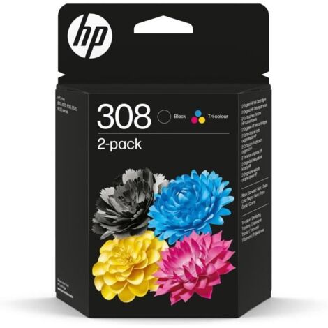 Cartouche d'encre Hp N.308 CART BK/3COULEURS S/B BHP6L6S6