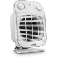 Idroweb – Chauffage soufflant Delonghi 2000W – Thermostat ajustable – 2 niveaux de puissance – Protection IP21 pour salles de bain jusqu'à 60 m³