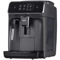 Philips – Cafetière à dosettes automatique 2 boissons – Moulin intégré – Capacité 1,8 L – Puissance 1500 W – Mousseur à lait classique
