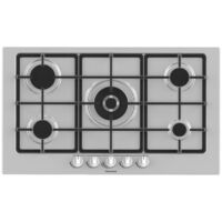 Table de cuisson à gaz encastrable Hisense GM973XF 5 brûleurs en acier inoxydable