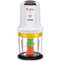 Moulinex – Hachoir électrique 0,5 L 500 W AT7231 – 2 vitesses – 6 fonctions – Compact et léger avec 3 accessoires – Pour préparation culinaire - AT723110