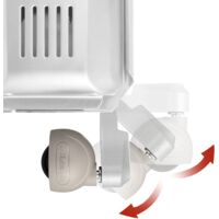 Delonghi – Chauffage électrique à bain d’huile 1800 W – Pour intérieur – Couleur blanc – Radiateur performant pour surfaces jusqu'à 60m²