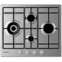 Candy Idea CHW6D4WX Plaque de cuisson encastrable 60 cm Gaz 4 feux Inox