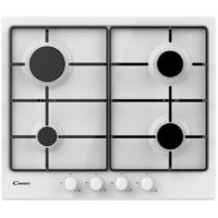 Candy Idea CHW6BRWW Plaque de cuisson encastrable 59 cm Gaz 4 feux Blanc