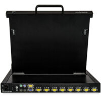 StarTech.com RKCONS1708K support d'ordinateurs 43,2 cm (17") 1280 x 1024 pixels Acier Noir 1U