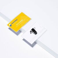 Avery Kit Portabadge Combi 4820 Avec Épingle et Clip, 50 Porte-badge + 50 Inserts Imprimables, 54x90 mm, Transparent