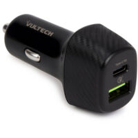 Vultech CA-3QP chargeur d'appareils mobiles Universel Noir Allume-cigare Charge rapide Auto