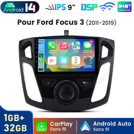 9 pouces Carplay Autoradio pour Ford Focus 3 2011-2019 Android 1+32GB JUNSUN (1/5)