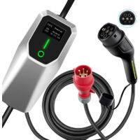 Câble de recharge Type 2 16A 11kW triphasé 6m portable pour Tesla BMW JUNSUN