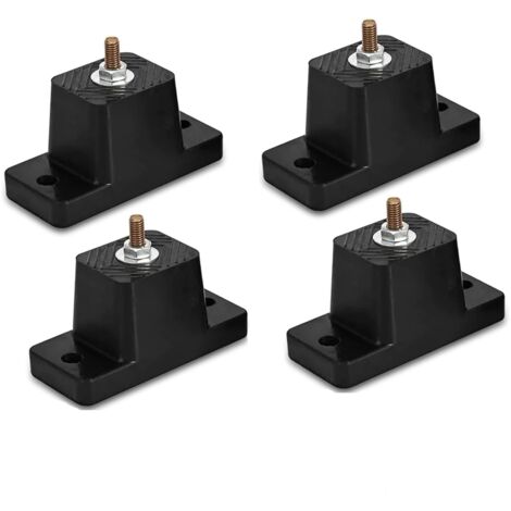 4 Support Anti-dérapant en Caoutchouc pour Climatisation, Anti Vibration climatiseur, Amortisseurs de Vibrations de Climatiseurs, Climatiseur Socle d'amortissement pour Climatiseur Unité Extérieure