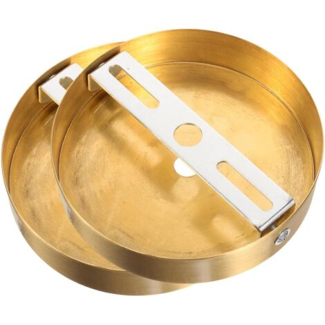 Lot De 2 Plaques De Montage En Laiton Doré Pour Lustres Et Appliques Murales Socle De Plafonnier Moderne Pour Suspension De Luminaires Intérieurs Support Polyvalent Pour Salon Et Chambre
