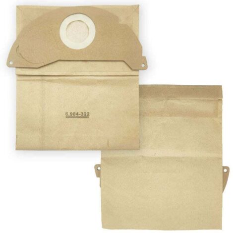 8 pièces pour accessoires d'aspirateur Karcher sac à poussière filtre sac en papier sac d'aspirateur (1/5)