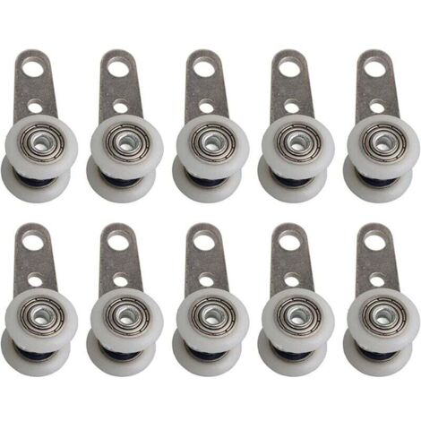 10 porte coulissante suspendue roulement de roue porte pliante suspendue longueur de roue 45 diamètre de roue 19 MM adapté à un usage domestique (1/5)