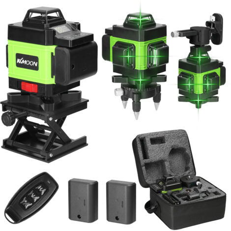Niveau Laser 4D 16 lignes 3 °, Machine auto-nivelante, outil de nivellement de batterie au Lithium Rechargeable par USB, 2 piles (1/5)