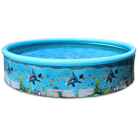 Decdeal – Piscine rigide pliante 183x38cm – Capacité 1000L – Portable et sans gonflage – Pour enfants et adultes