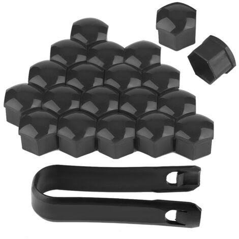 20pcs 21mm crou De Roue De Voiture Auto Hub Vis Protection Antivol Capuchon Gris (1/5)