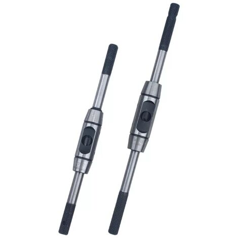 sourcing map Tourne à Gauche Porte Taraud Réglable Robinet Clé Poignée pour Métrique M6-M14 Robinet Fraise Clé à Tarauder Outil Corps Moulage sous Pression
