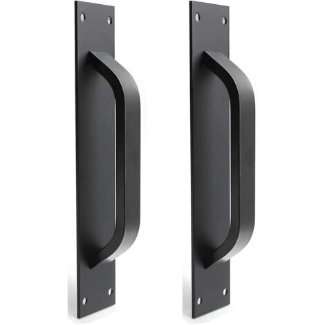 – Poignée de porte coulissante 2pcs en alliage de zinc – Pour portes intérieures et extérieures – Design moderne – Installation facile (1/5)