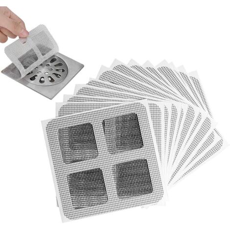Autocollants jetables pour drain de cheveux, 2024 nouveaux autocollants jetables en maille pour drain de douche, attrape-cheveux pour salle de bain, buanderie, baignoire, cuisine (10,2 cm, lot de 30) (1/5)