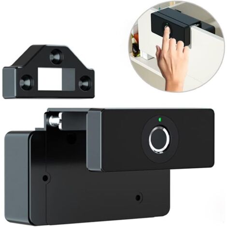 Home cabinet Lock serrure intelligente électronique, empreinte digitale applicable, serrure de tiroir (1/5)