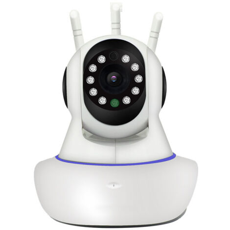 Surveillance intérieure HD Robo de sécurité 3 antennes C/Audio Ip Wifi sans fil PTZ Rotation 360º Full HD 1080p Capteur de vision nocturne colorée avec alarme Application pour téléphone portable