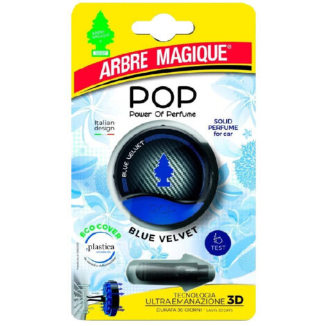 Arbre Magique Pop Car Air Freshener Fragrance Blue Velvet
