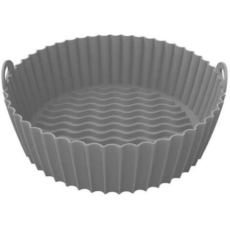 Friteuse sans huile,Revêtement de friture à air – Cuisson en silicone pour friteuse à air, revêtement en parchemin pour friteuse à air, résistant à l'huile, imperméable gris - RWFriteuse sans huile
