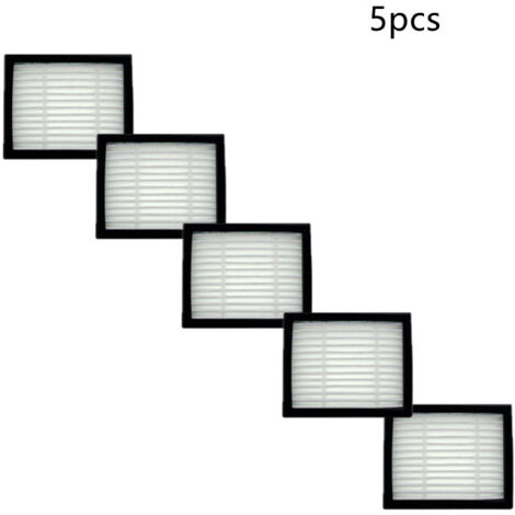 Lot de 5 filtres de rechange pour aspirateurs iRobot Roomba séries E, I et J, filtre HEPA compatible avec les modèles Roomba E5, E6, E7, i1, i3, i4, i5, i6, i7, i8, j7, haute efficacité.