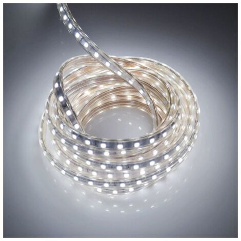 Ruban LED 2 Metres avec Interrupteur IP65 étanche Bande LED, 220V Bandeau LED, Blanc Froid- (1/5)
