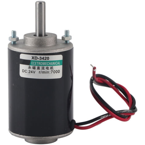 12 / 24V XD-3420 30W Moteur Courant Continu Aimant Permanent Grande Vitesse Cw/Ccw Moteur Aimant Permanent Grande Vitesse Du Gnrateur DIY(7000 tr/min (24 V)