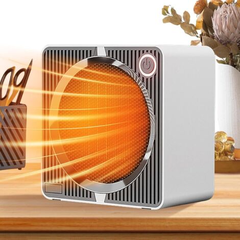Petit radiateur portable – Petit radiateur, petit radiateur silencieux, radiateur de bureau portable Chauffage solaire, petit chauffage vertical, chauffage électrique pour salles d'étude, bureaux（500
