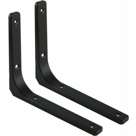 Gabrielle – Équerre de fixation murale 2PCS – Acier robuste 300mm x 250mm – Charge lourde pour étagères – Installation facile incluse