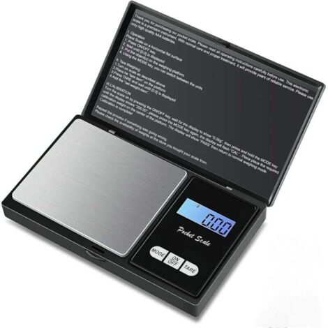 Balance de précision 500 g/0,01 g, balance de poche avec écran LCD rétroéclairé (7 unités) - Petite balance à bijoux, balance de cuisine haute précision, balance numérique avec 【Fonction】 XXW