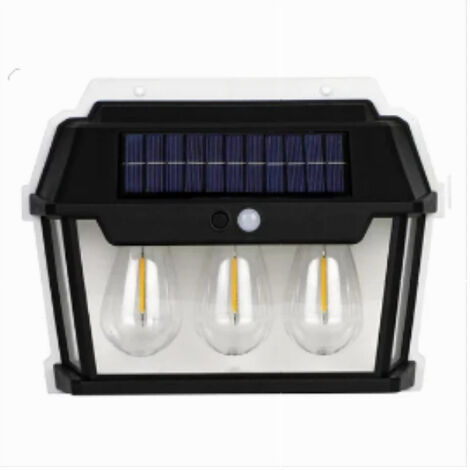 Lampada Luce Faretto Solare Faro Esterno Sensore Movimento Luce Calda 38 Watt