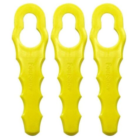 Lot de 100 Lames de Rechange compatible pour Ryobi Coupe Bordure, Têtes Double Lames Dentelées RAC155 RAC157 RAC158-