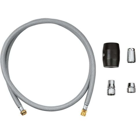 ZVD Robinet de cuisine flexible avec douchette extractible, compatible avec les derniers modèles de robinets Grohe, tressé en nylon, 48293000