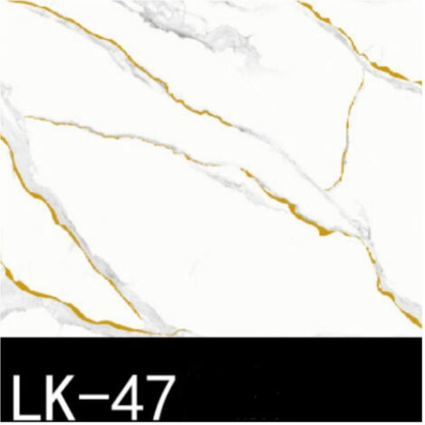 Panneau D'autocollant D'autocollant Blanc Streaks Blancs Gold 120x300cm Murs Murs Parasize