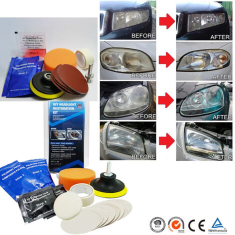 Kit De Réparation Renouveler Les Phares éliminant La Voiture De Moto Jaunissement