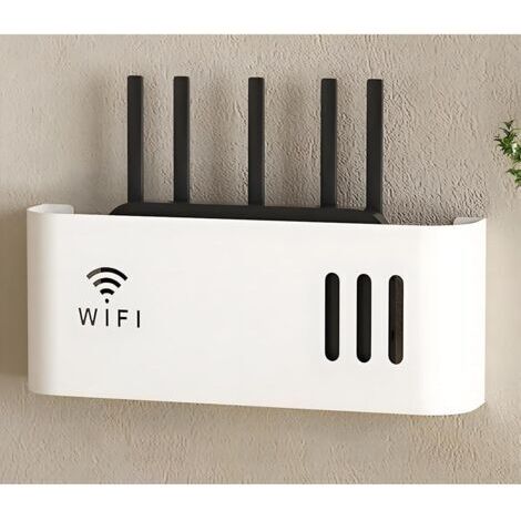 Rangement Mural Routeur, Support Box Internet, Parfait pour Ranger sa Box et Tout Les Fils
