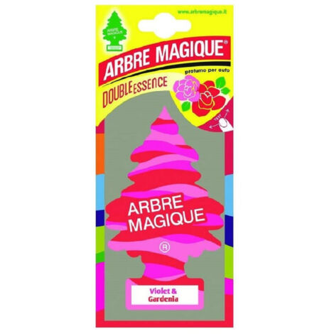 Arbre Magique Mono Désodorisant Voiture Parfum Violet Et Gardenia (1/2)