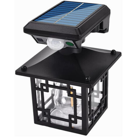 Luce Solare Da Esterno Sensore Movimento Ip65 Lampada Da Parete Giardino Cortile