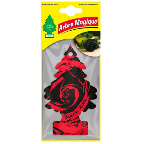 Arbre Magique Desodorisant Voiture Parfum Rose Noire (1/2)