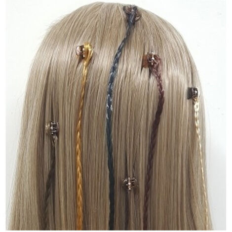 Set 12pz. Queue De Cochon Braids Headband Extension Clip 30cm Long Hair Clips (1/3)