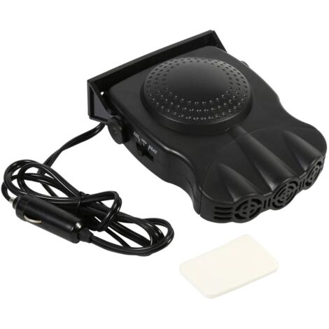 Chauffage Voiture, 12V 150W Chauffage Voiture Allume Cigare, Chauffage soufflant 2 en 1 pour voiture, Anti-buée pour Pare-Brise dégivreur, Pour Tableau De Bord Du Véhicule Ou Camionnette